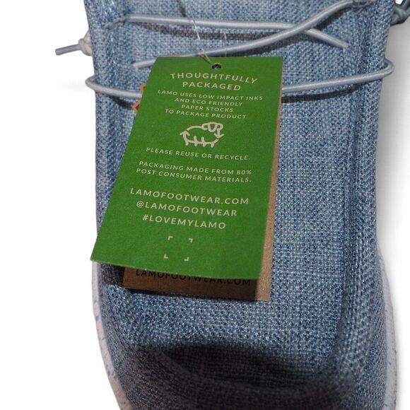 Lamo Paula Canvas Slip-on Comfort Shoes Blue JIAXING09 Women's 10 - Picture 12 of 12